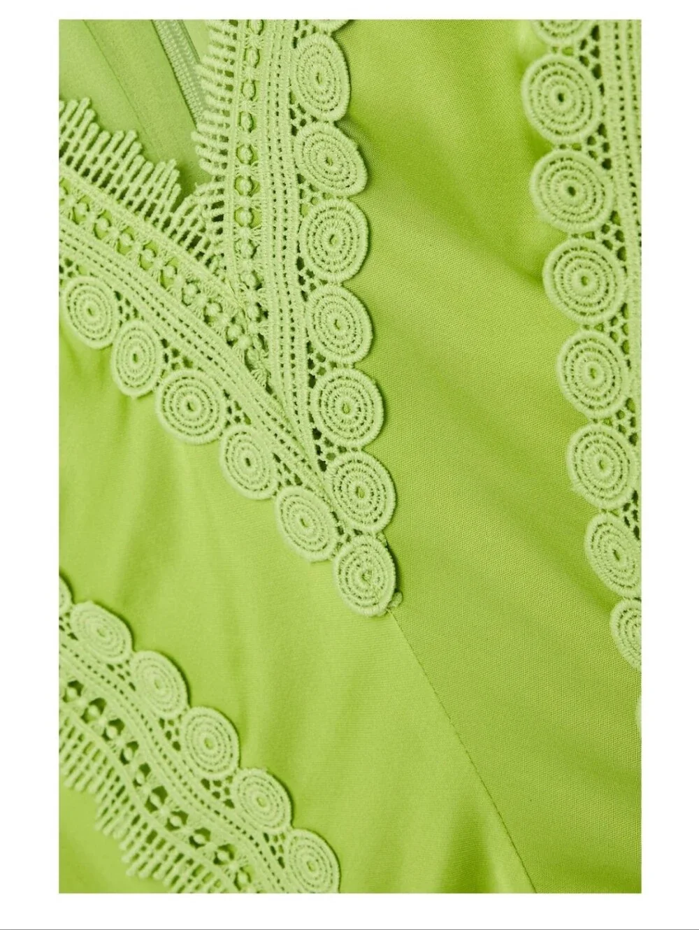 DIANE VON FURSTENBERG Margot Pleated Satin Maxi Dress In Chartreuse Size 6 - Picture 4 of 16